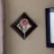 壁掛け仏壇「鏡壇ミラリエ」に今日（9/26）の誕生花の「紫色の薔薇（マダム・タカギ）」を飾ってみました。