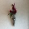 壁掛け仏壇「鏡壇ミラリエ」に今日（11/27）の誕生花「セロシア（ハッピーキャンドル）」を飾ってみました。