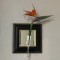 壁掛け仏壇「鏡壇ミラリエ」に 今日（12/14）の誕生花の「ストレリチア（極楽鳥）」を飾ってみました。