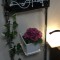 壁掛け仏壇「鏡壇ミラリエ」に今日（2/12）の誕生花の「マラコイデス」の鉢植えを飾ってみました。