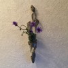 壁掛け仏壇「鏡壇ミラリエ」に今日（4/11）の誕生花の「ブルーデージー」を飾ってみました。