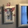 壁掛け仏壇「鏡壇ミラリエ」に今日（4/15）の誕生花の「ハナミズキ（花水木）」を飾ってみました。