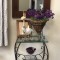 壁掛け仏壇「鏡壇ミラリエ」に今日（6/27）の誕生花の「バーベナ」を飾ってみました。