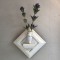 壁掛け仏壇「鏡壇ミラリエ」に今日（8/31）の誕生花の「リンドウ（竜胆）」を飾ってみました。