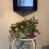 壁掛け仏壇「鏡壇ミラリエ」に今日（8/21）の誕生花の「マツバボタン（松葉牡丹）」を飾ってみました。