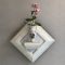 壁掛け仏壇「鏡壇ミラリエ」に今日（1/24）の誕生花の「ピンクスター（オキシペタラム）」を飾ってみました。