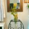 壁掛け仏壇「鏡壇ミラリエ」に今日（4/27）の誕生花の「ミモザ（アカシア）」を飾ってみました。