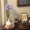 壁掛け仏壇「鏡壇ミラリエ」に今日（6/30）の誕生花の「アガパンサス（ユーストマ）」を飾ってみました。
