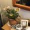 壁掛け仏壇「鏡壇ミラリエ」に今日（6/26）の誕生花の「ガザニア（勲章菊）」を飾ってみました。