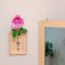 壁掛け仏壇「鏡壇ミラリエ」に今日（7/3）の誕生花の「ピンクのバラ（薔薇）」を飾ってみました。