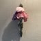 壁掛け仏壇「鏡壇ミラリエ」に今日（11/8）の誕生花の「プリマドンナ（ユーストマ：八重咲土耳古桔梗）」を飾ってみました。
