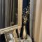 壁掛け仏壇「鏡壇ミラリエ」に今日（11/19）の誕生花の「ユキヤナギ（雪柳）」を飾ってみました。