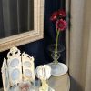 壁掛け仏壇「鏡壇ミラリエ」に今日（11/12）の誕生花の「赤いガーベラ（大千本槍）」を飾ってみました。