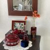 壁掛け仏壇「鏡壇ミラリエ」に今日（6/15）の誕生花の「ヒナゲシ（雛芥子）」を飾ってみました。