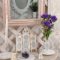壁掛け仏壇「鏡壇ミラリエ」に今日（8/20）の誕生花の「ヤツシロソウ（八代草）」 を飾ってみました。